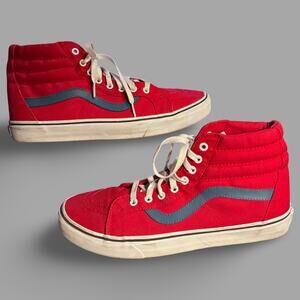 NWOT Men's Sz 11.5  VANS Sk8-Hi Reissue Chili Pepper/Black Skateboard Sneakers